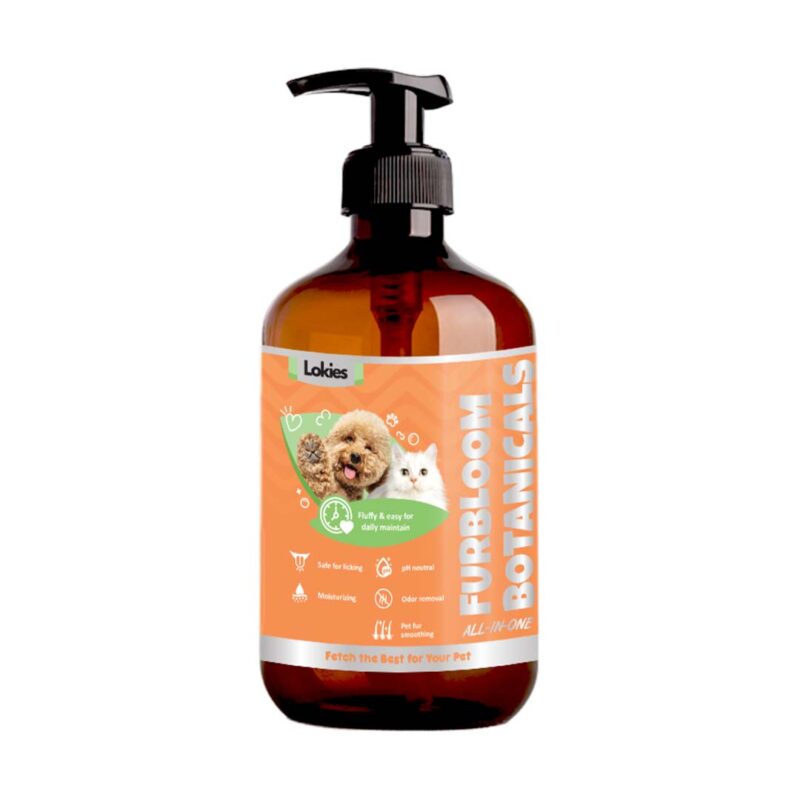 Lokies Dog and Cat Shampoo ALL-IN-ONE Botanicals Pet Shampoo for Cat and Dog PET SAFE FORMULA 500ML