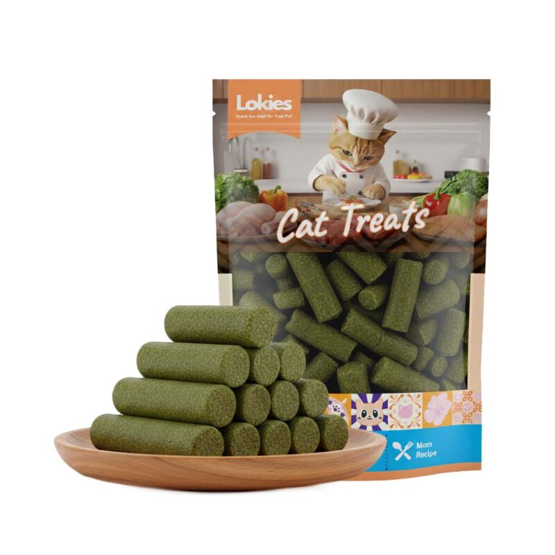 Lokies™ Pet Snacks & Treats for Dogs & Cats 80g – Broken Tube Grass Stick Hairball Control
