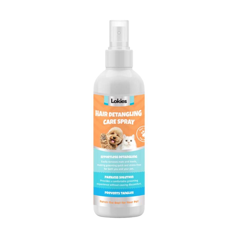 Lokies Pet Leave On Conditioner Spray to Soften & Detangle Fur Detangling Spray for Cat dan Dog Solution 100ml