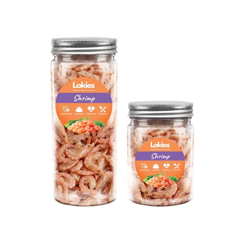 Lokies™ Freeze-Dried Shrimp – Natural Astaxanthin Boost for Vibrant Coat, Strong Immunity Cats & Dogs 20g & 60g