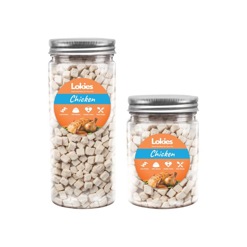 Lokies™ Freeze-Dried Chicken Cube – Pet Food Topper & Appetite Booster for Cats & Dogs 25g & 70g