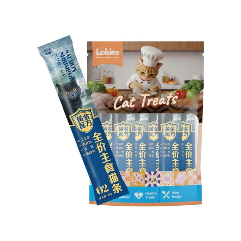 Lokies™ Premium Cat Stick 20g With 26 Supplements for Healthy Skin, Fur & Energy 4PCS PACK