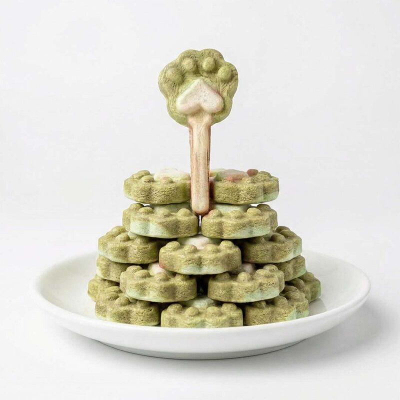 Lokies Paw Stick Pet Snack Nutritious Dried Treat, Random Flavour Spinach / Chicken & Pumpkin / Dragon Fruit 1PCS