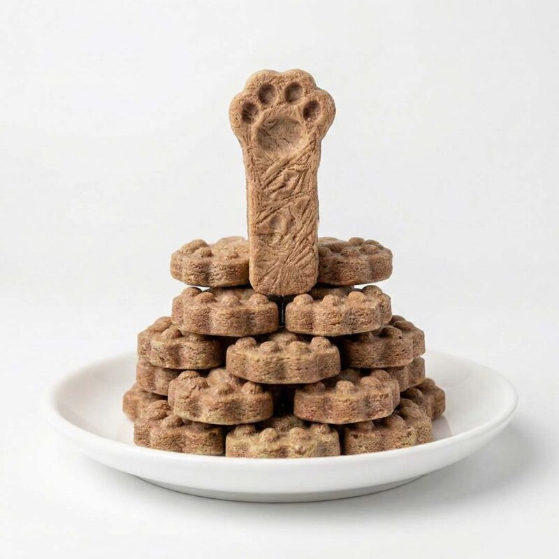 Lokies Dried Pet Paw Snacks High Protein Chicken & Fish Oil Recipe for Cats and Dogs 1 PCS