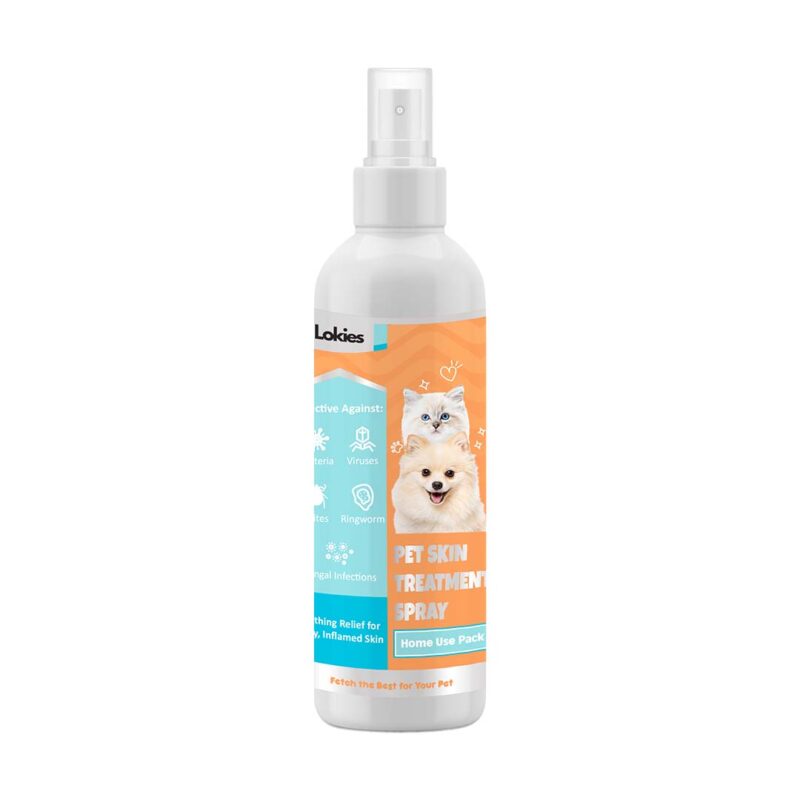 Lokies Pet Skin Treatment Spray Nano Silver Pets Spray fungus bacteria cat dog